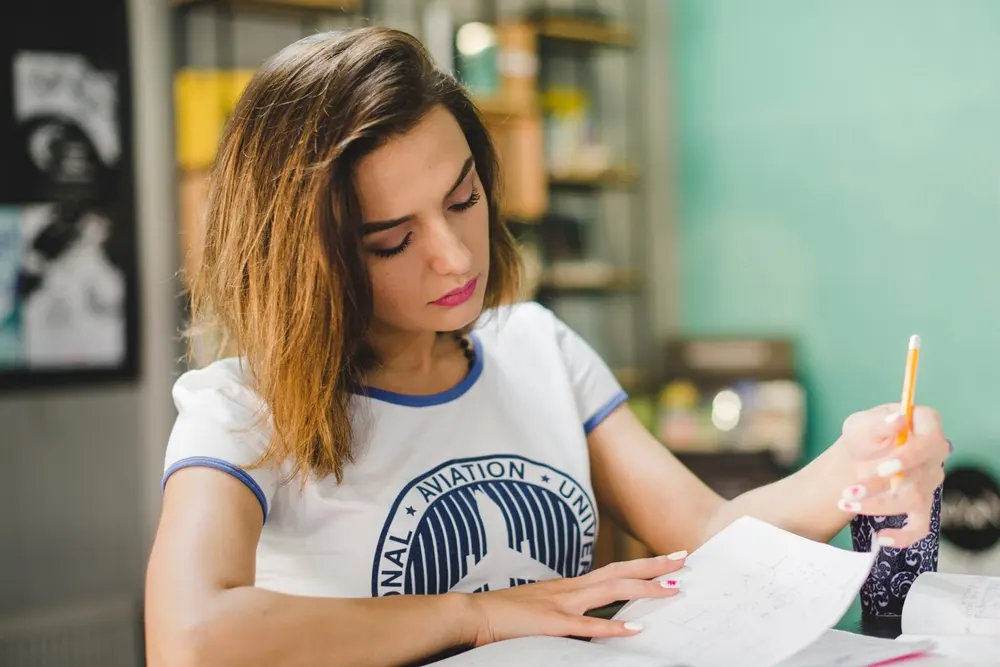 Students studying together