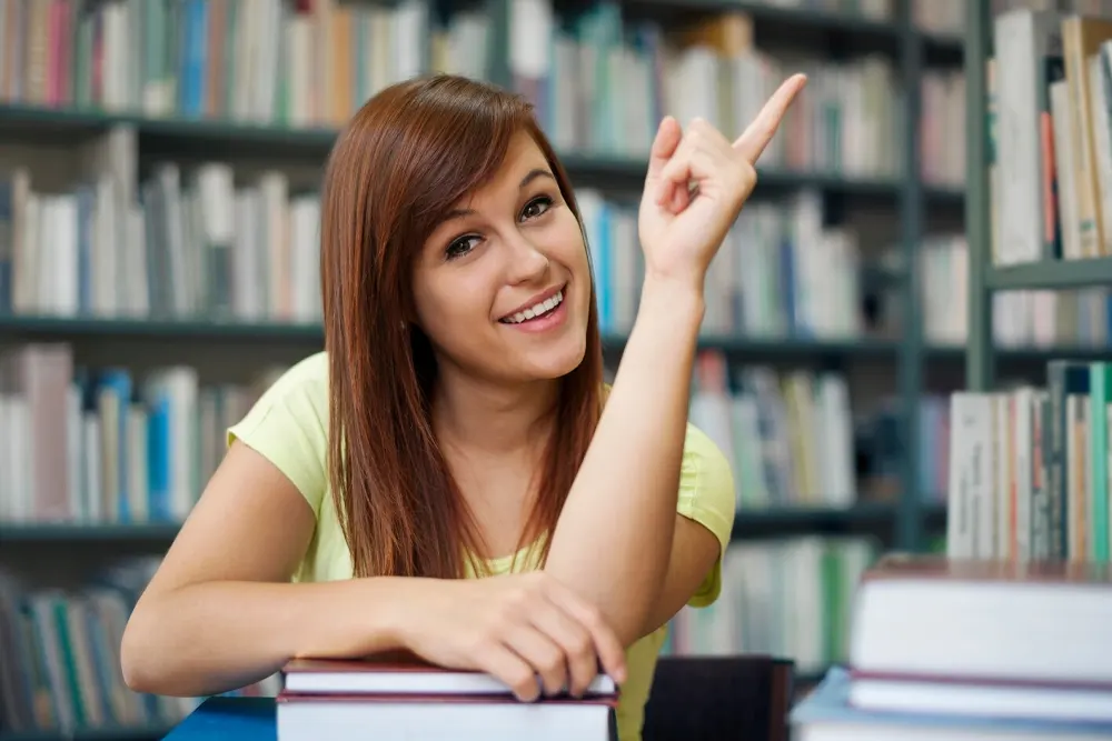 Student studying